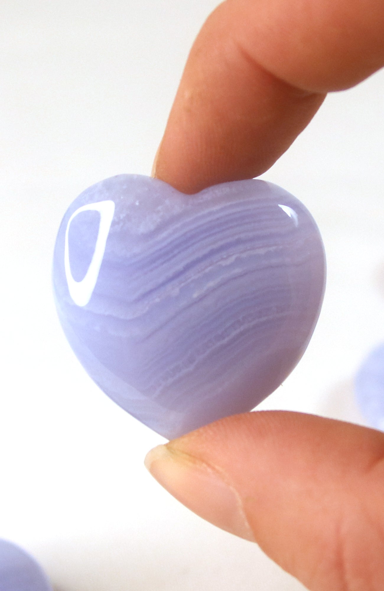 Blue Lace Agate Heart